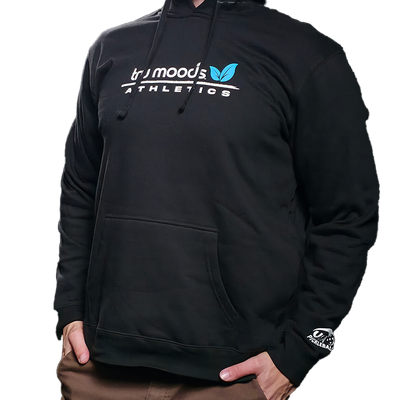 Tru Moods Sweatshirt - Black Blue Leaf Logo